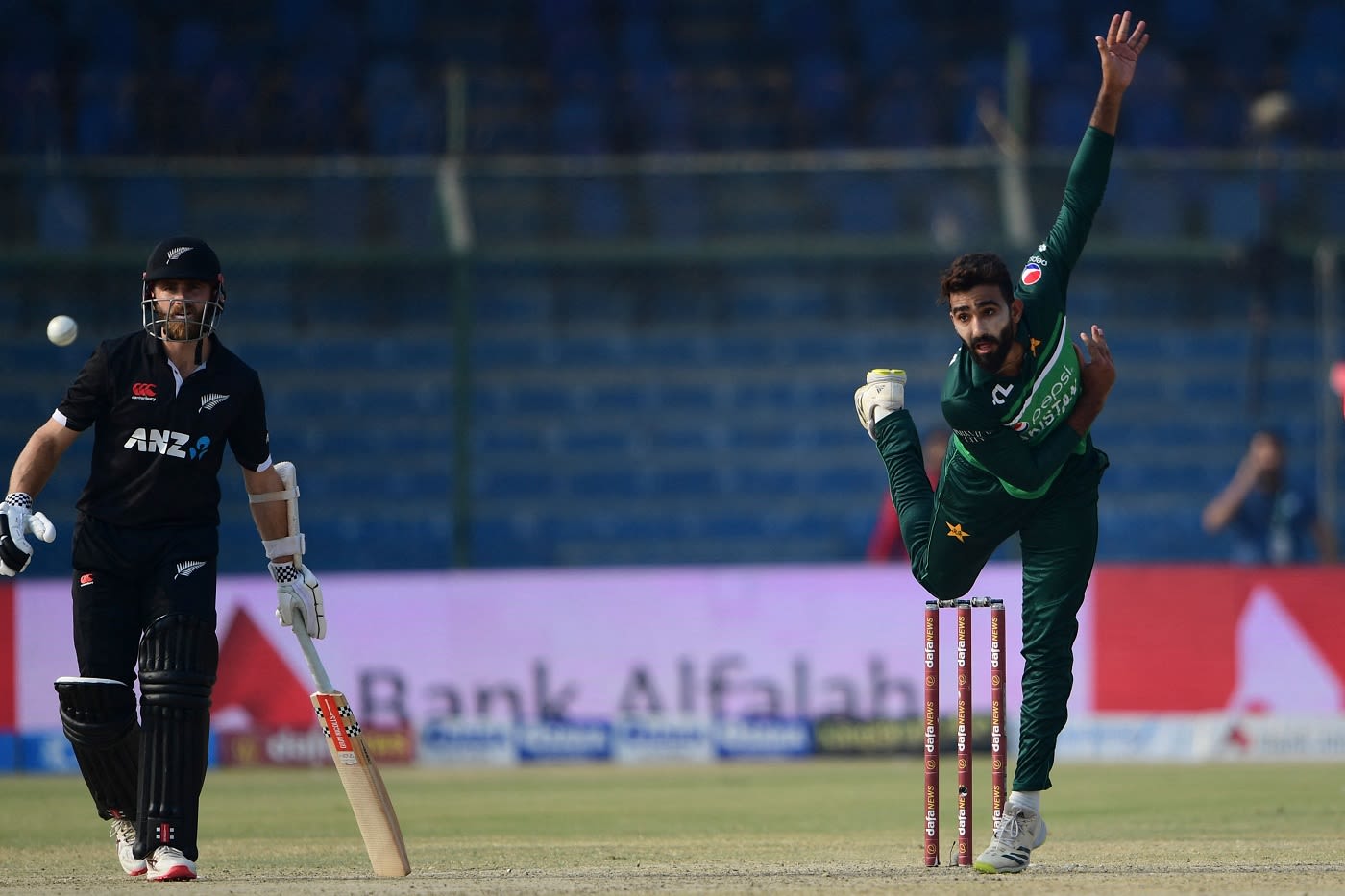 Legspinner Usama Mir Delivers The Ball ESPNcricinfo