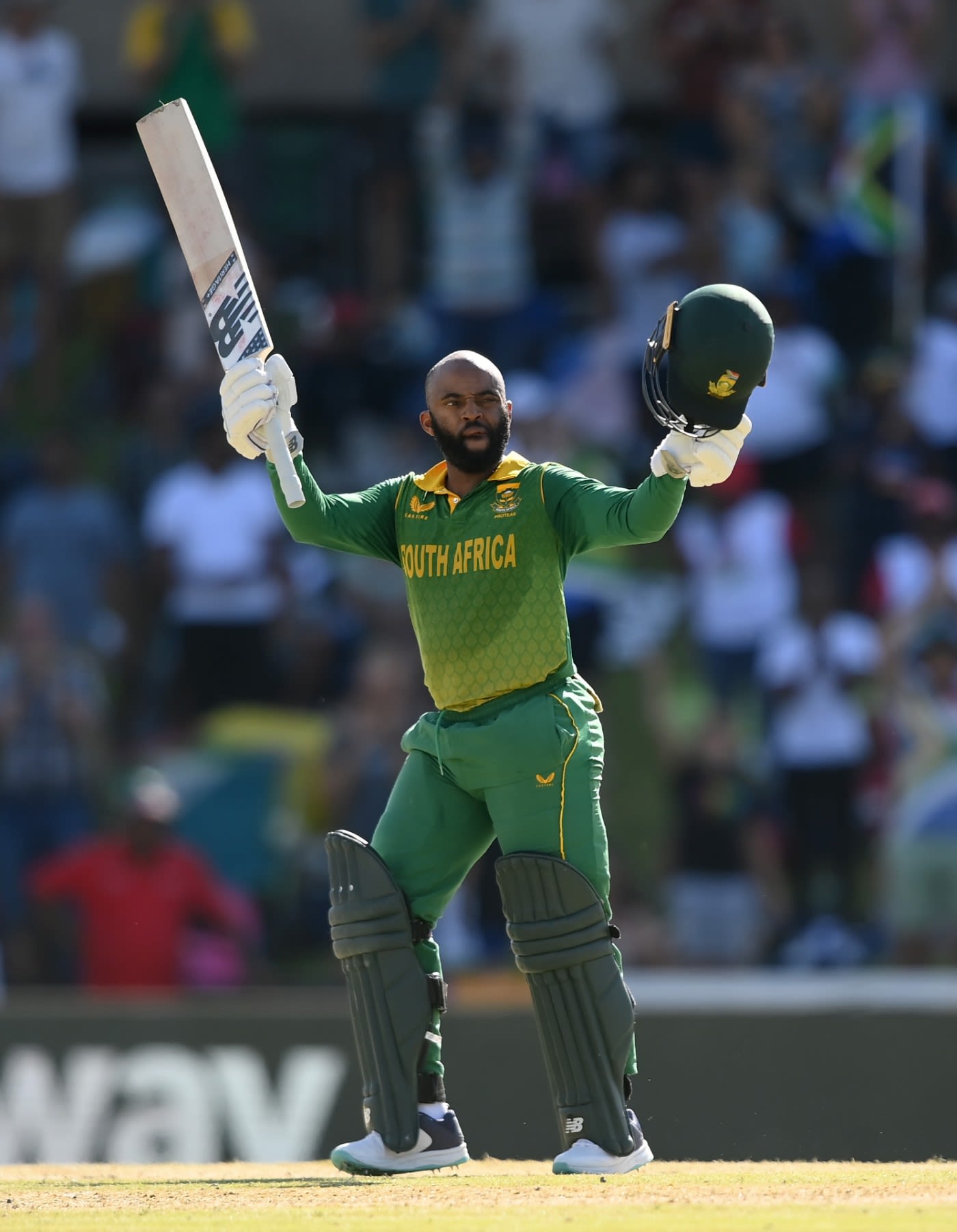 Temba Bavuma Celebrates His Captain's Century In Bloemfontein ...