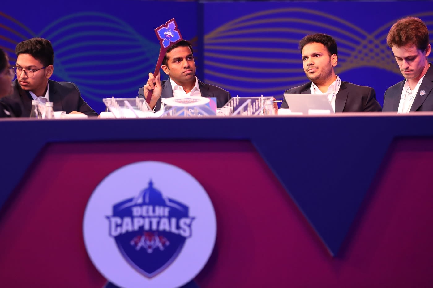 Parth Jindal, Co-owner Of Delhi Capitals, Raises His Paddle During The ...