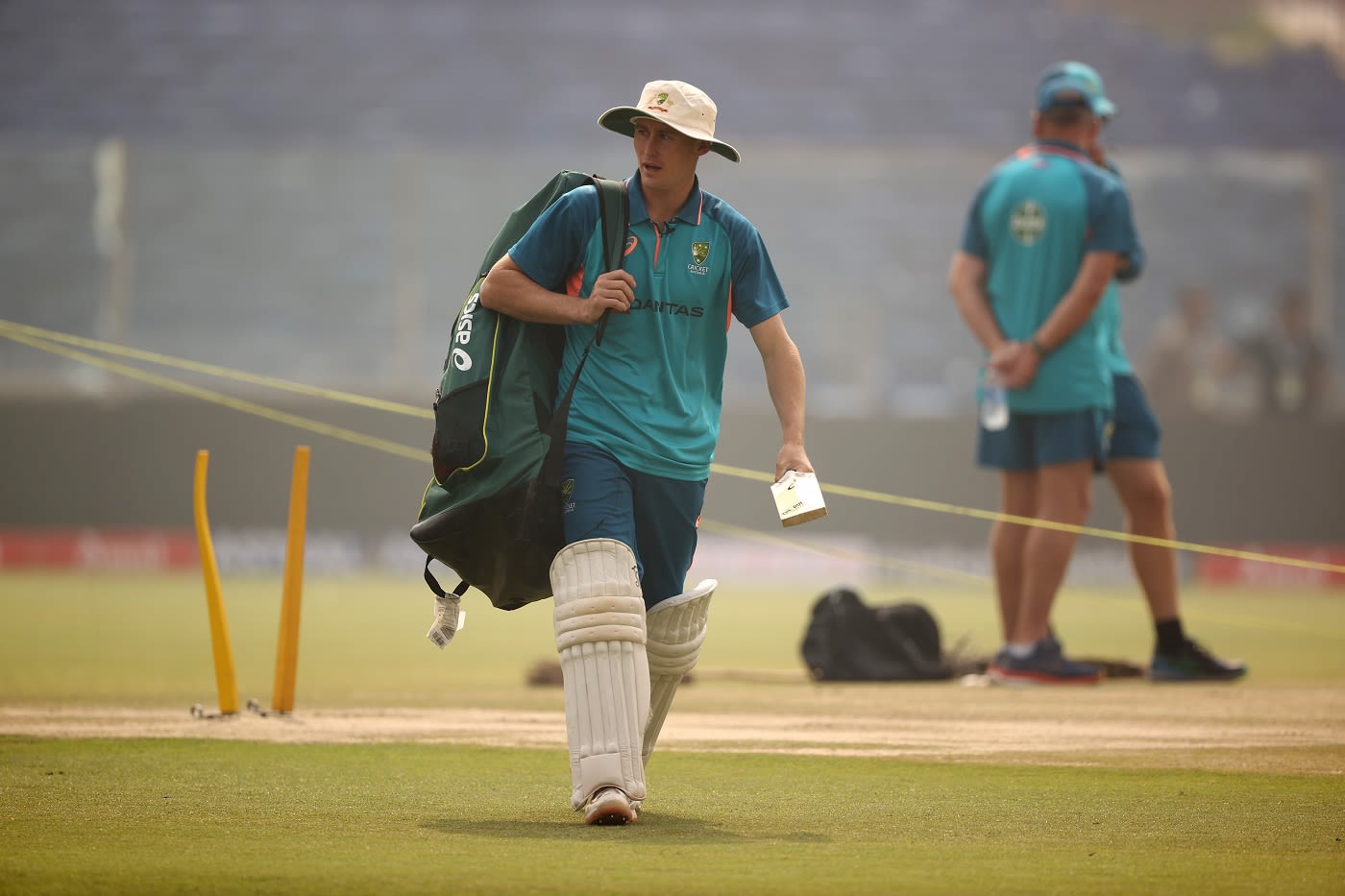 Marnus Labuschagne prepares to bat at the nets | ESPNcricinfo.com