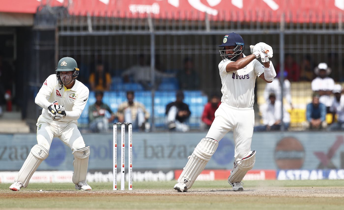 Cheteshwar Pujara Cuts Off The Back Foot Espncricinfo Com