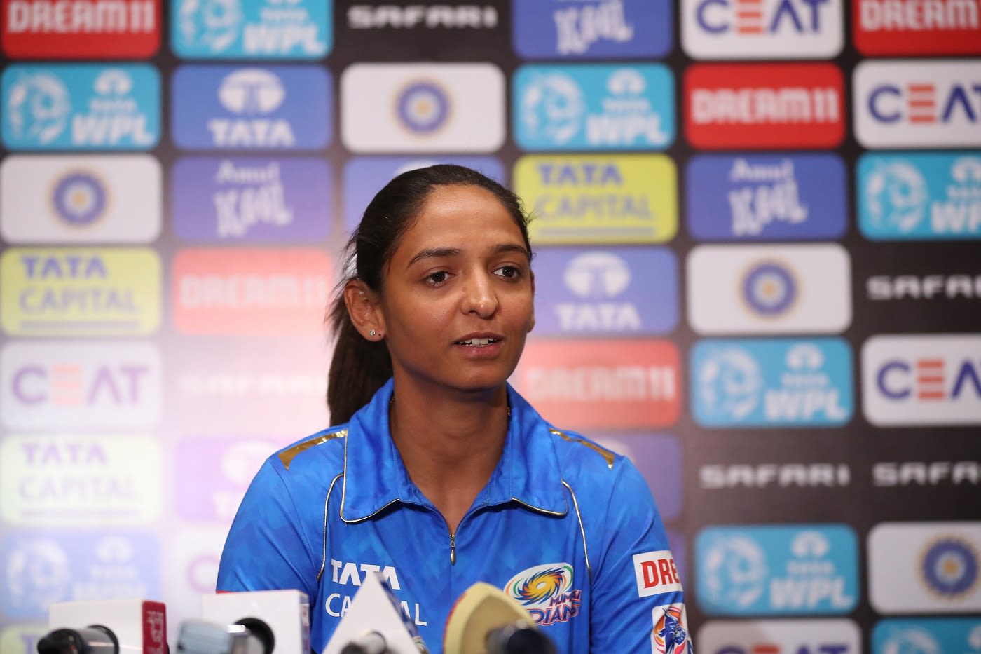 Mumbai Indians' captain Harmanpreet Kaur addresses the media ...