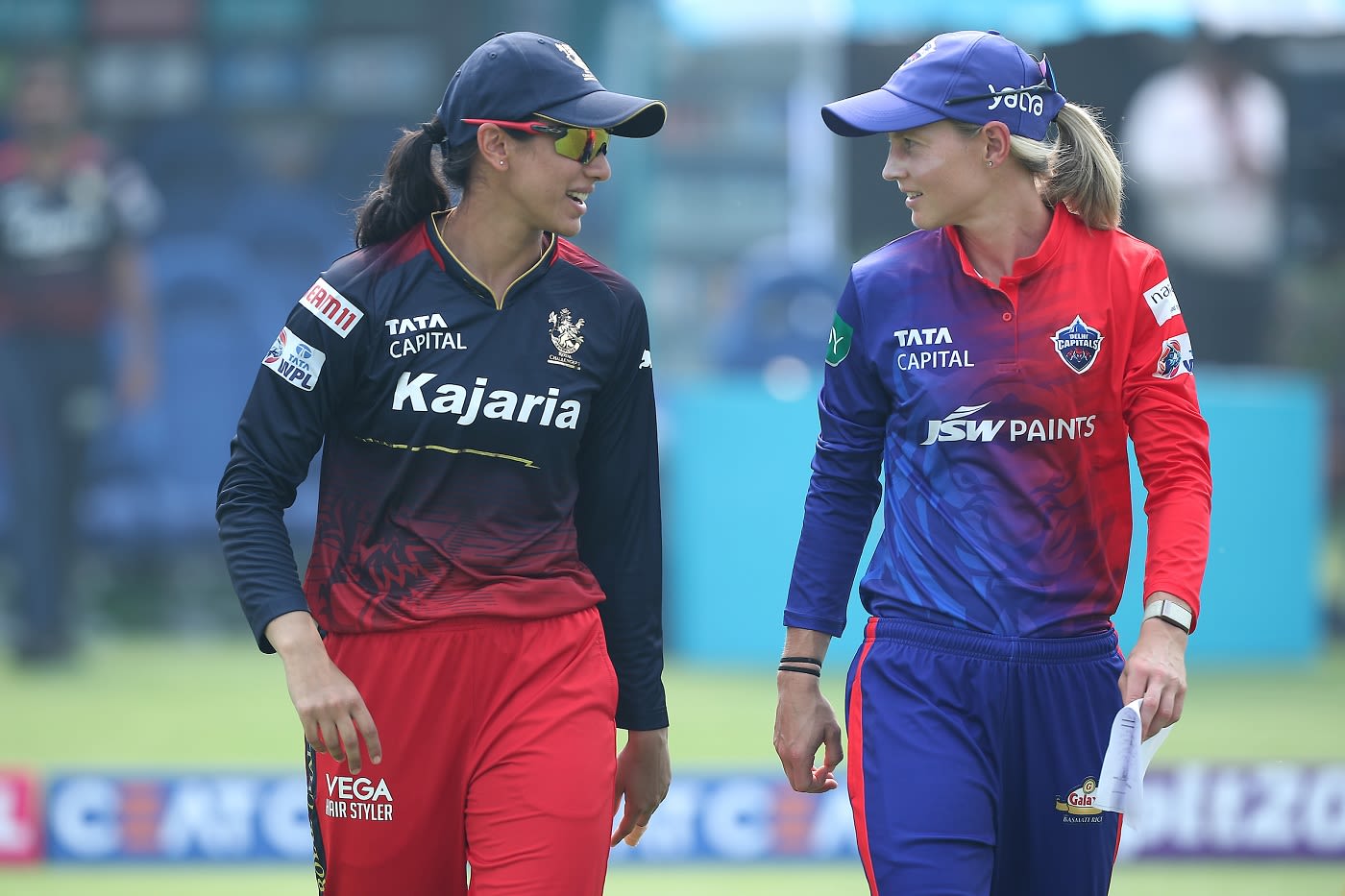 Smriti Mandhana and Meg Lanning walk out for the toss | ESPNcricinfo.com