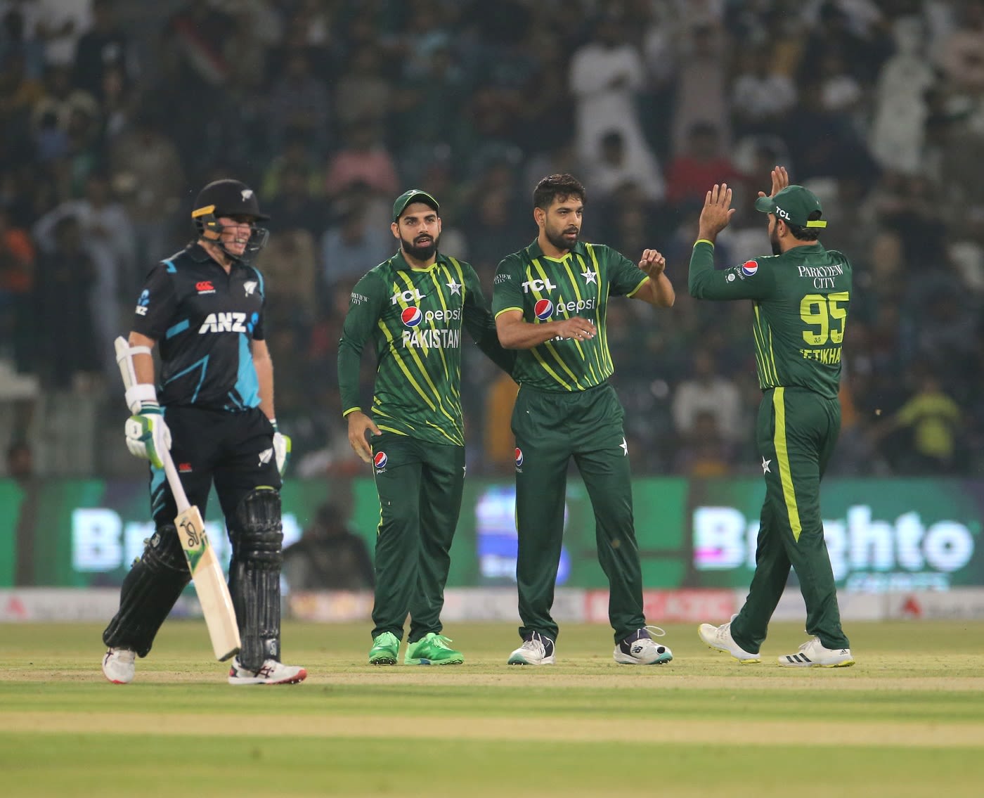 Haris Rauf Back Haris Rauf also got amongst the wickets sending back Tom Latham ...