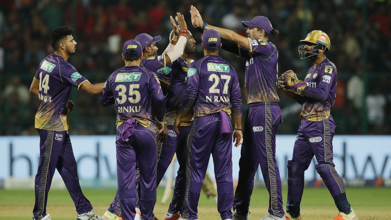 RCB vs KKR Cricket Scorecard, 36th Match at Bengaluru, April 26, 2023