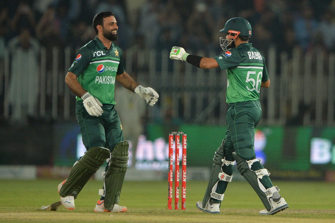 Fakhar Zaman Celebrates His Century With Babar Azam | ESPNcricinfo.com