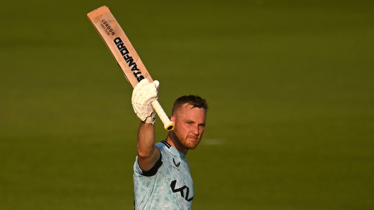 Laurie Evans century tops large Surrey win as data tumble at Glamorgan