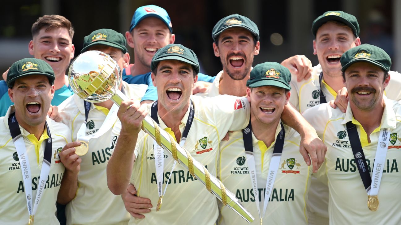 L’Australie remplace l’Inde en tant qu’équipe de test n°1 dans le classement ICC après une mise à jour annuelle