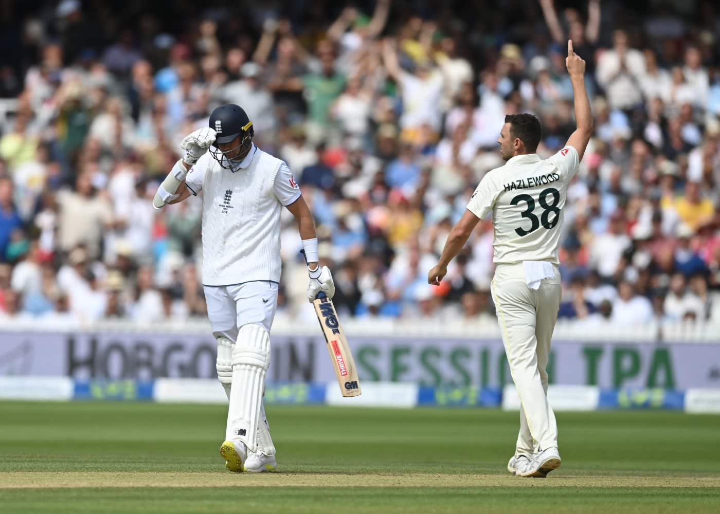 Josh Hazlewood celebrates the wicket of Stuart Broad | ESPNcricinfo.com