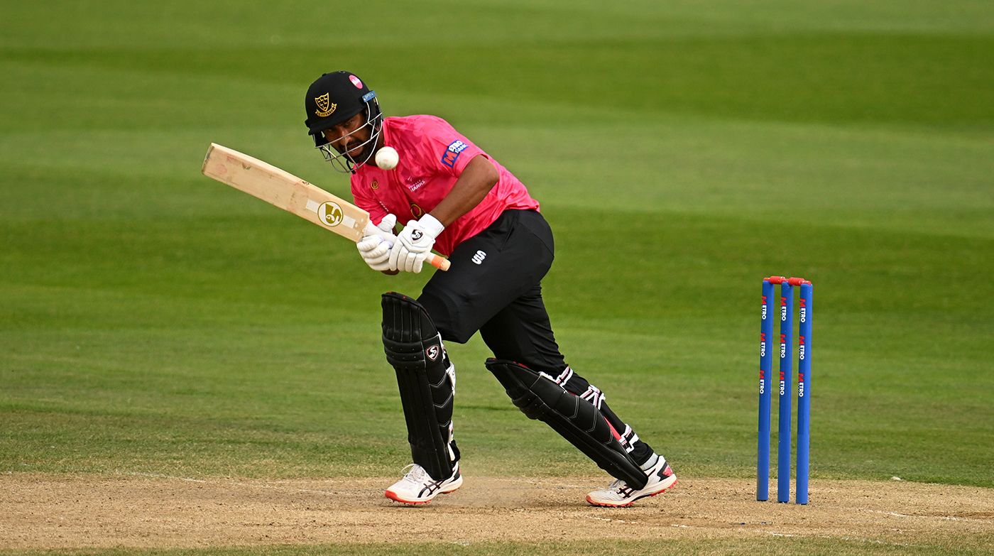 Pujara ton guides Sussex to victory at Somerset