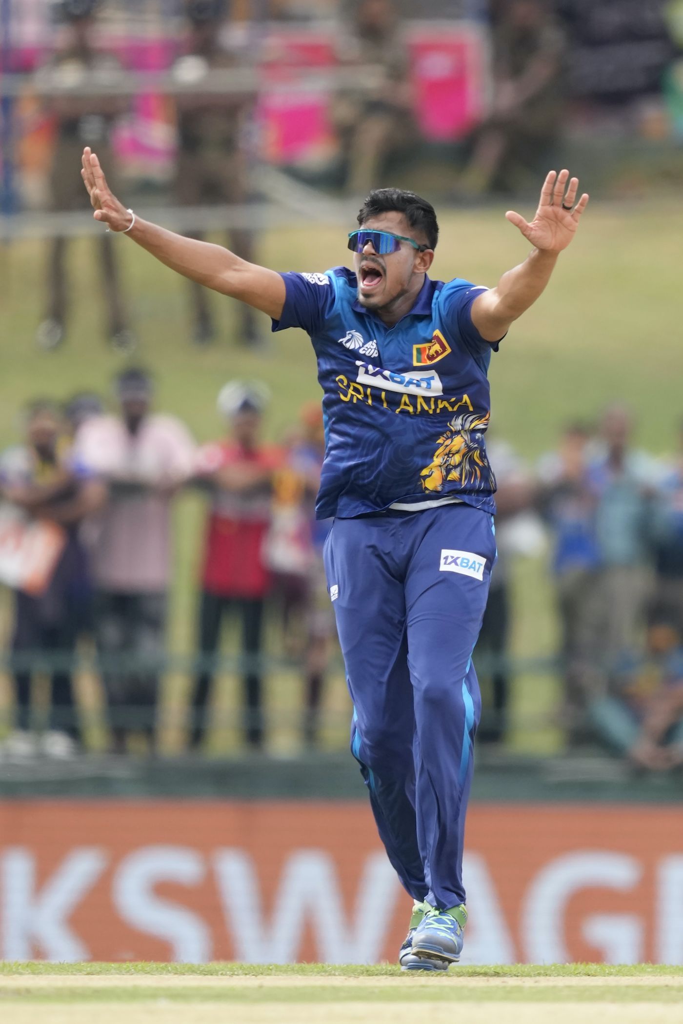 Maheesh Theekshana of Sri Lanka poses for a photograph prior to the News  Photo - Getty Images