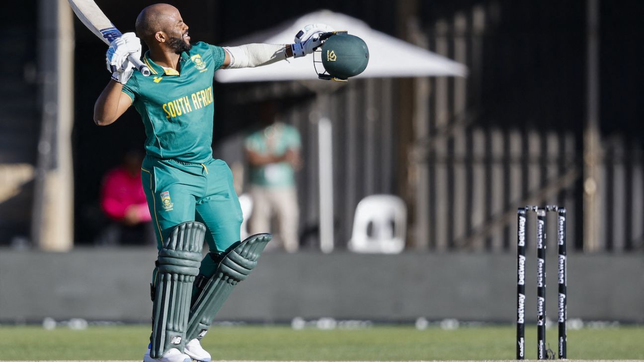 Bavuma 114*, remainder of SA mixed 88 as Hazlewood, Stoinis sparkle