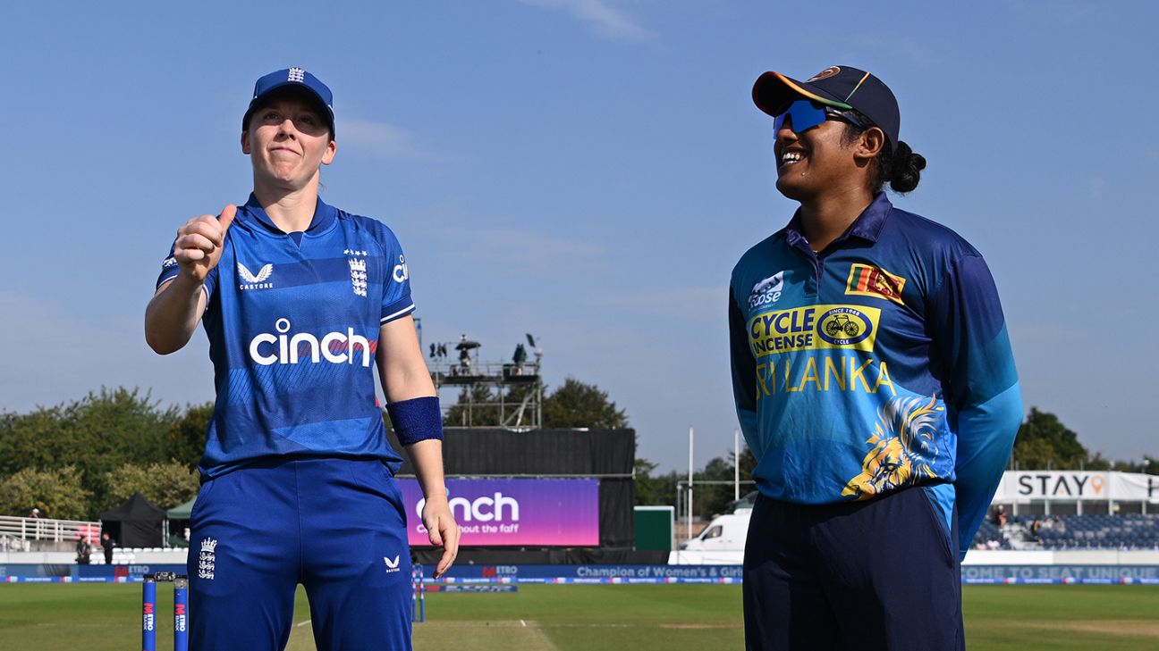 England win delayed toss, bowl first in bid for series-sealing win in opposition to Sri Lanka