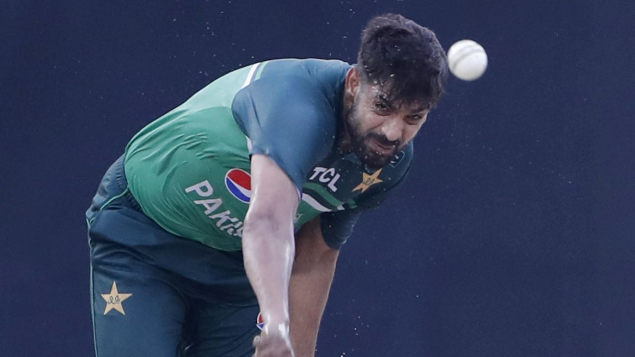 Injured Haris Rauf misses motion on reserve day