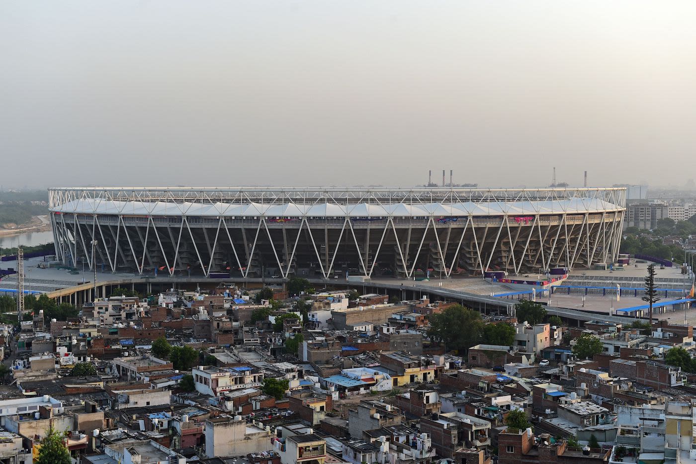 An aerial view of the Narendra Modi Stadium | ESPNcricinfo.com