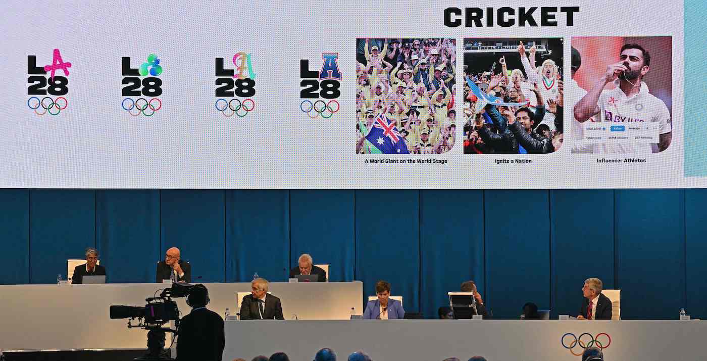 Cricket has been included in the Los Angeles Olympics in 2028