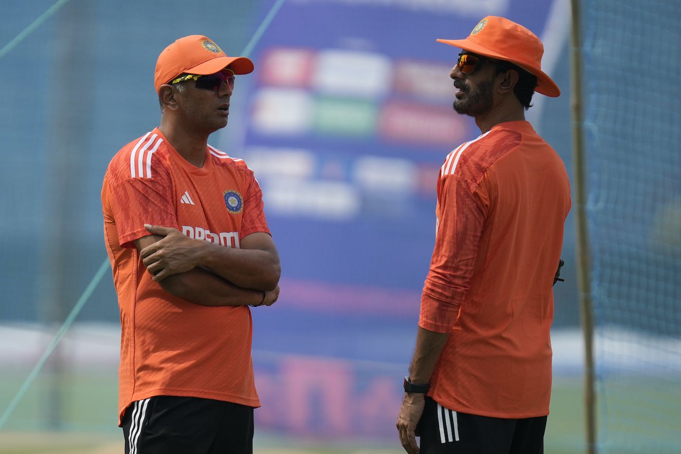 India's Head Coach, Rahul Dravid, Has A Chat With Batting Coach, Vikram ...