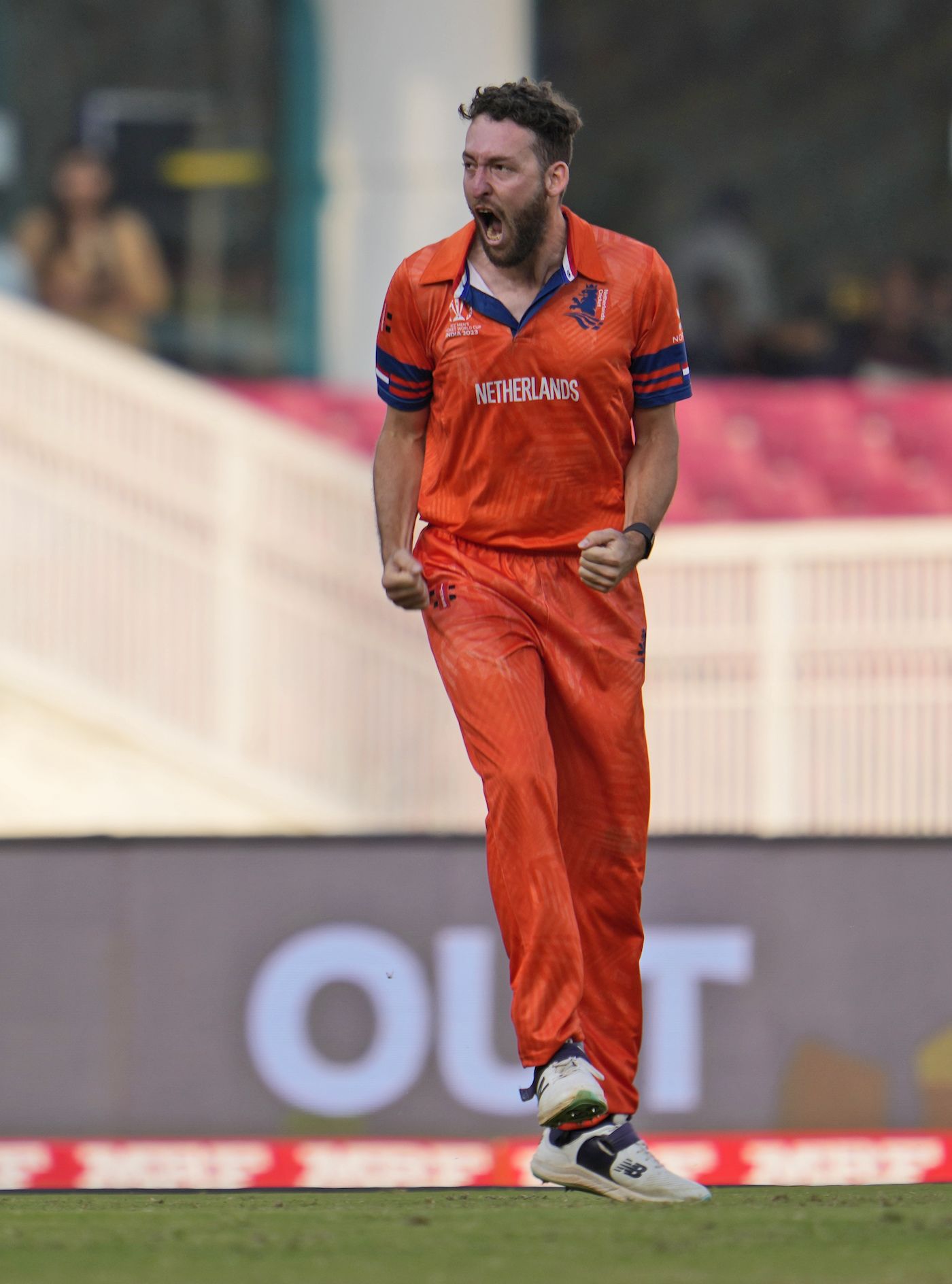 Paul van Meekeren had the dangerous Pathum Nisaanka caught behind