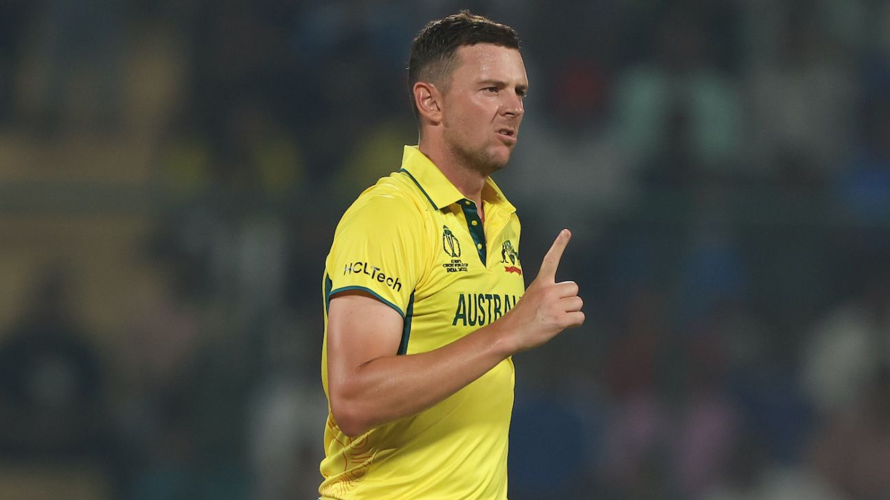 ICC Cricket World Cup 2023 - Australia bowler Josh Hazlewood relies on ...