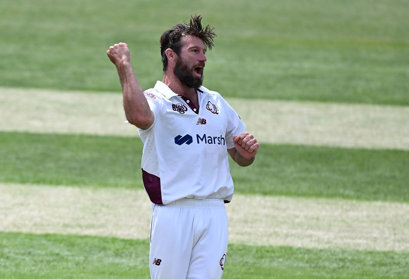 Michael Neser Celebrates His First Wicket Of The Match Espncricinfo Com