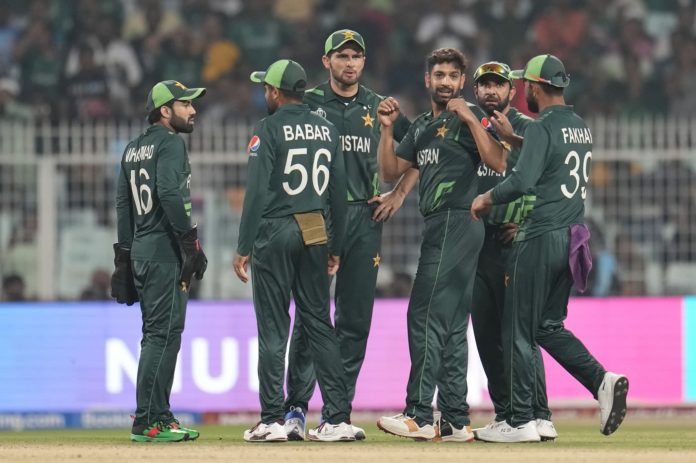 Shaheen Shah Afridi and Haris Rauf celebrate a wicket | ESPNcricinfo.com