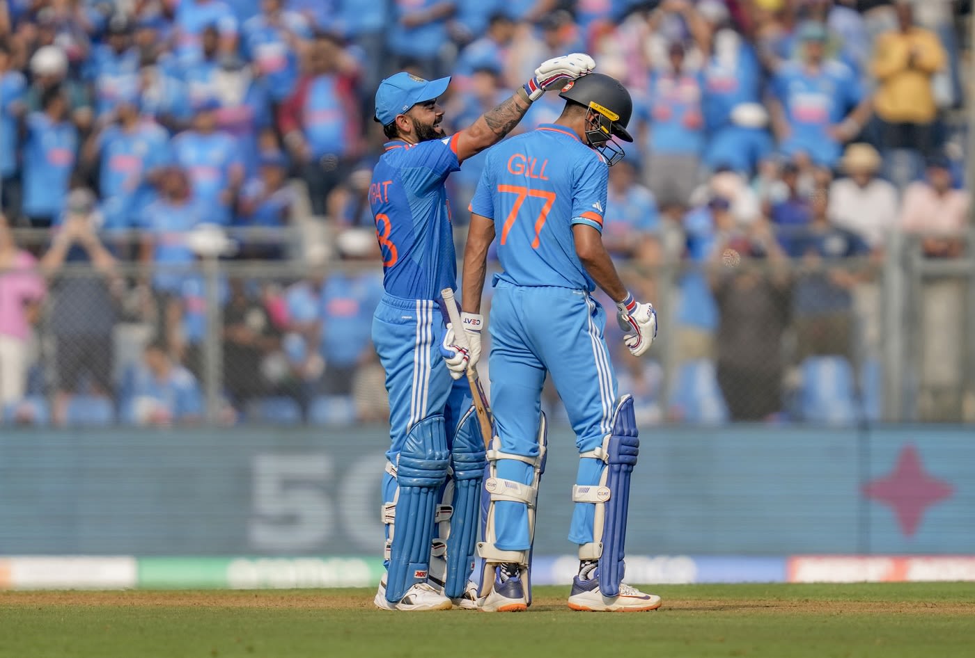 Virat Kohli And Shubman Gill Brought Up The 100-run Mark In Their ...