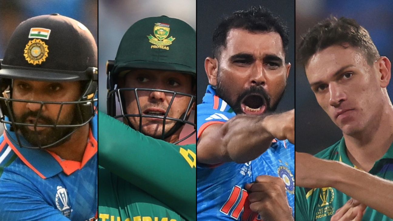 Wedstrijdvoorbeeld – India vs Zuid-Afrika, Wereldkampioenschap cricket 2023/24, wedstrijd 37