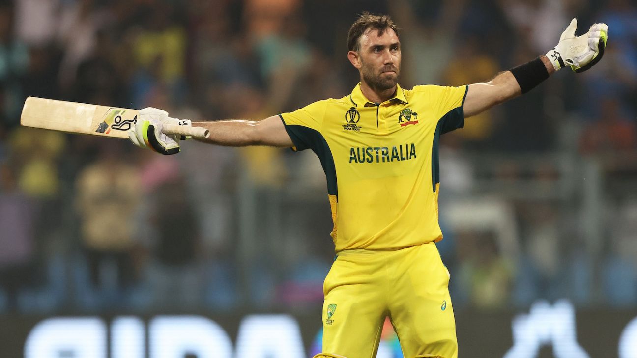 ICC Cricket World Cup 2023 Glenn Maxwell stands tallest in adversity
