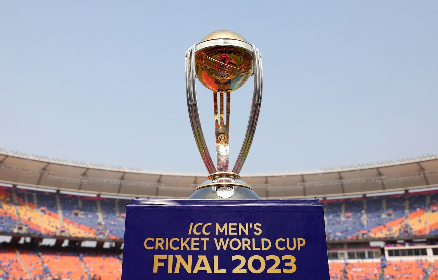 india versus australia world cup trophy photo