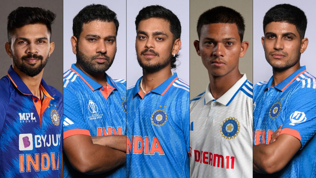 Rohit Sharma, Yashasvi Jaiswal, Shubman Gill, Ruturaj Gaikwad, Ishan ...