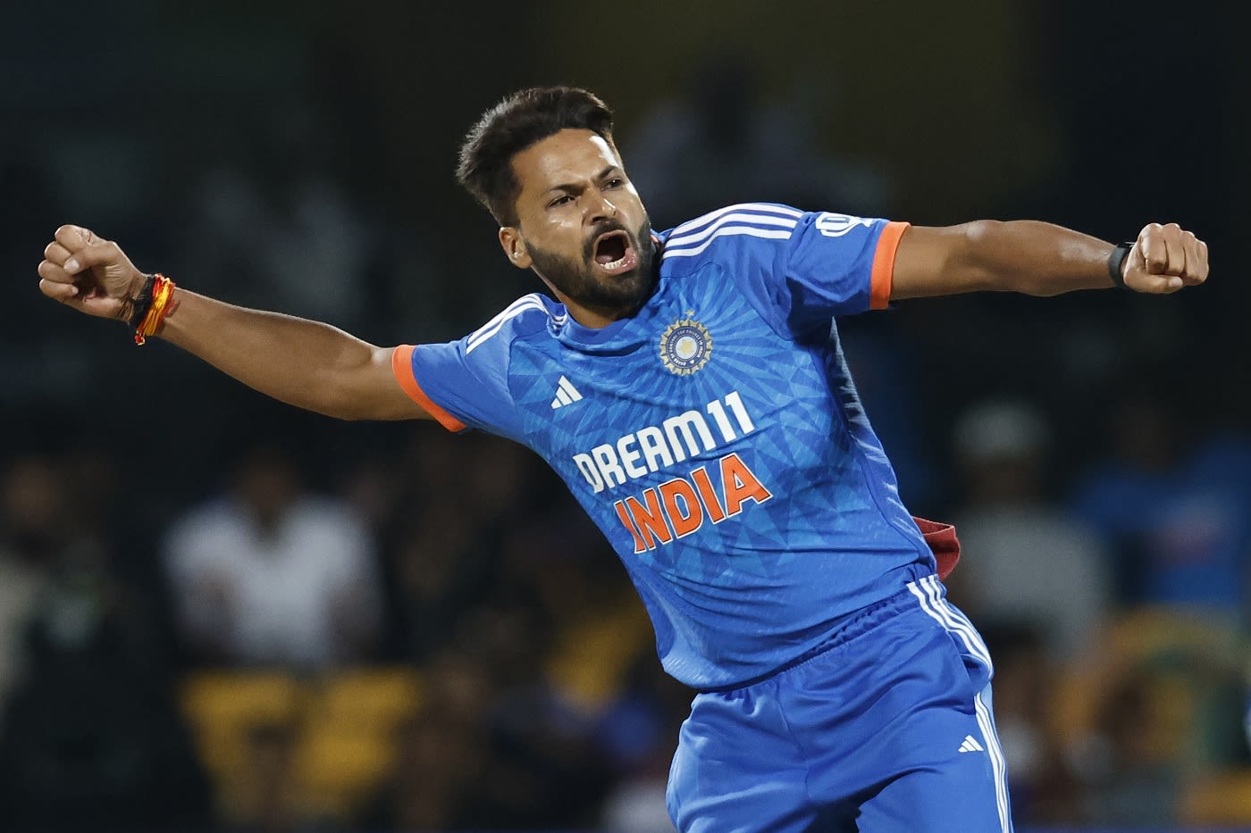 Mukesh Kumar struck with his third ball, taking out Josh Philippe for 4 ...