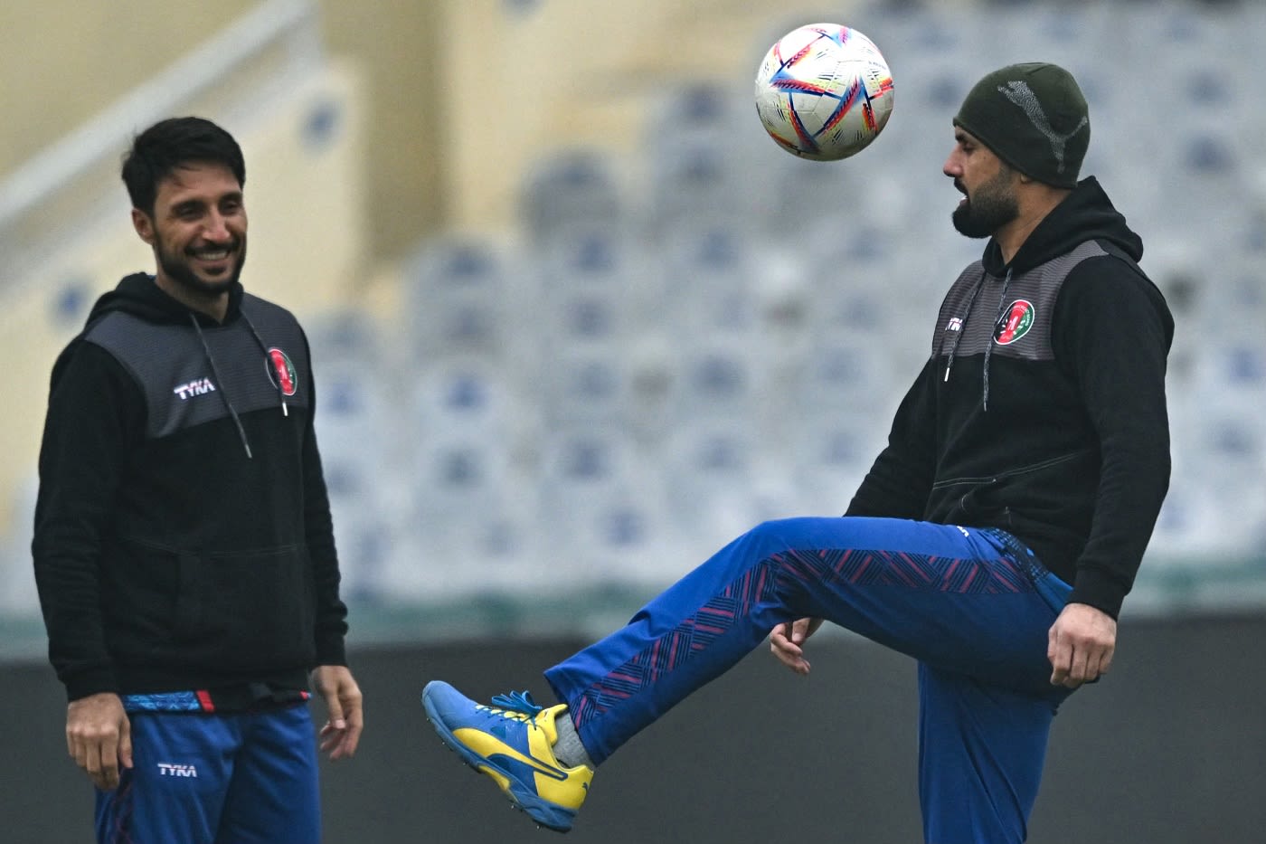 Rahmat Shah and Mohammad Nabi tune up for the T20Is against India