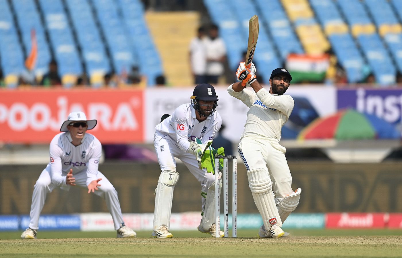 Ravindra Jadeja Lofts Overs The Leg Side ESPNcricinfo Com