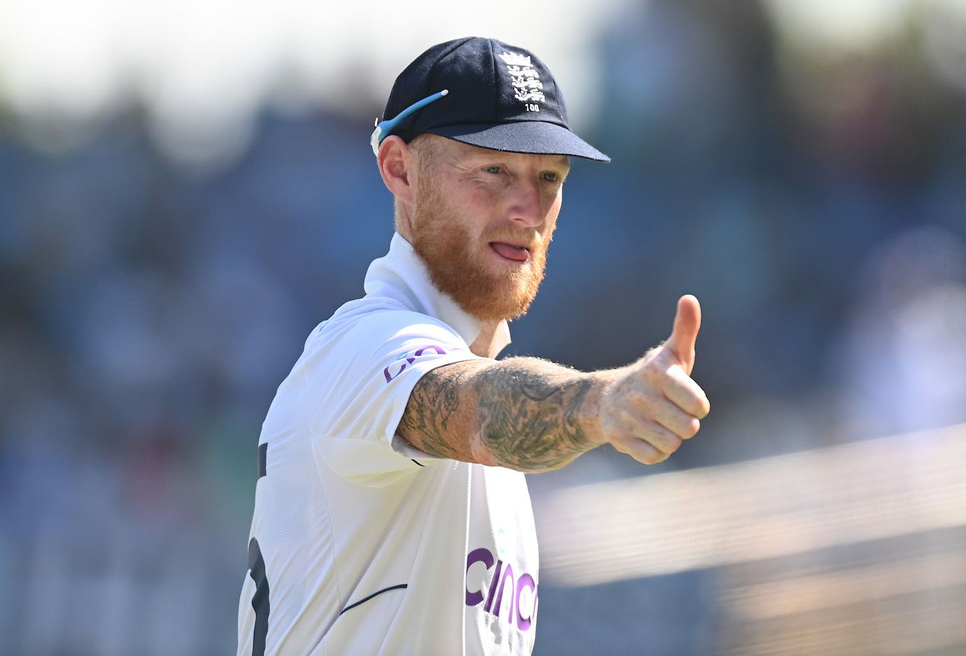 Ben <b>Stokes</b> flashes the thumbs up ESPNcricinfo.com.