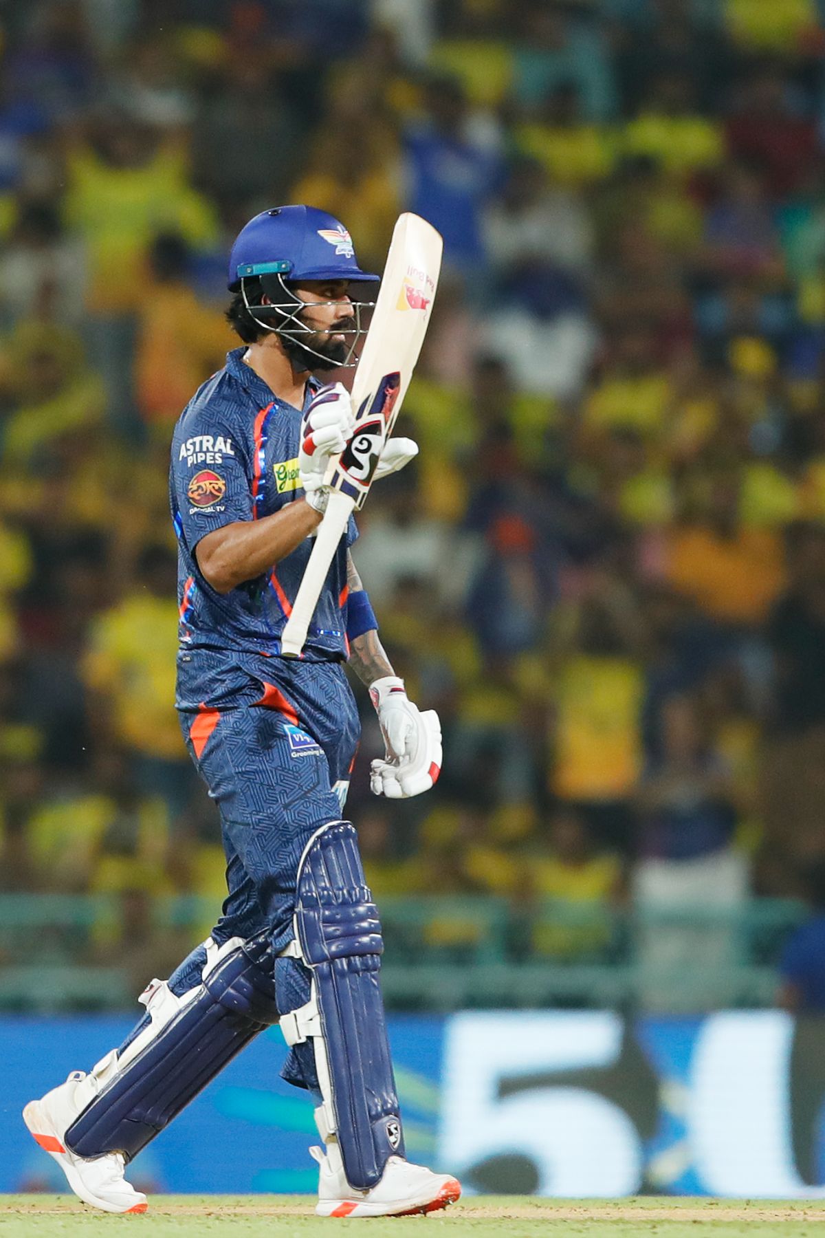KL Rahul celebrates a fifty off 31 balls | Cricinfo.com