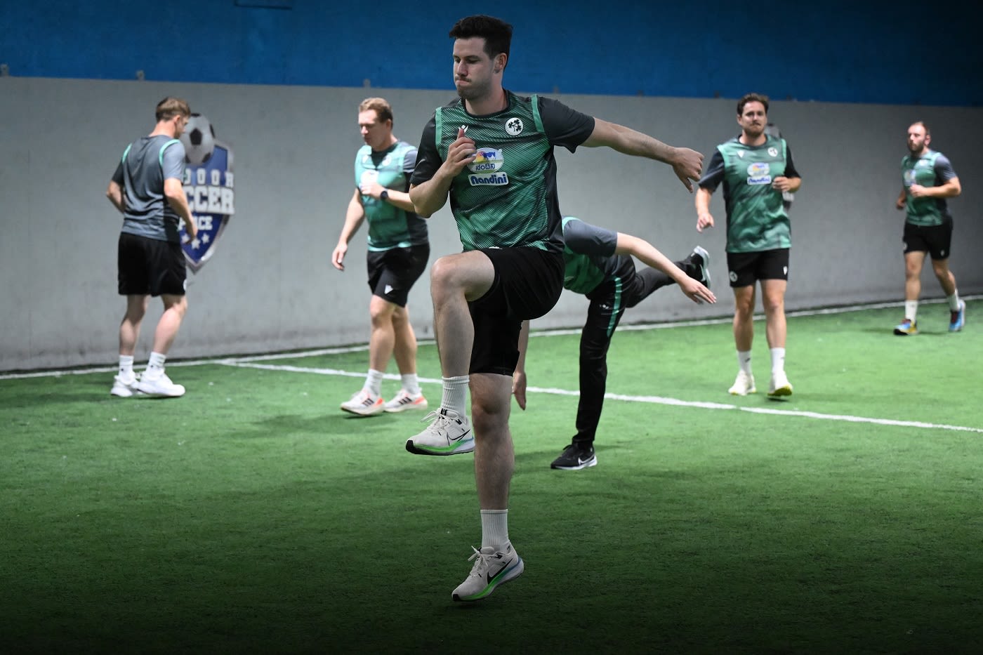 George Dockrell loosens up in a training session | ESPNcricinfo.com