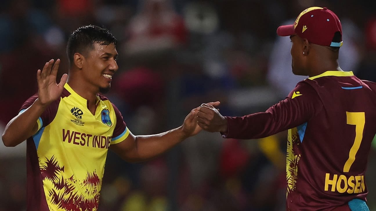 T20 World Cup 2024 - WI Find Success Via Akeal Hosein, Gudakesh Motie's ...