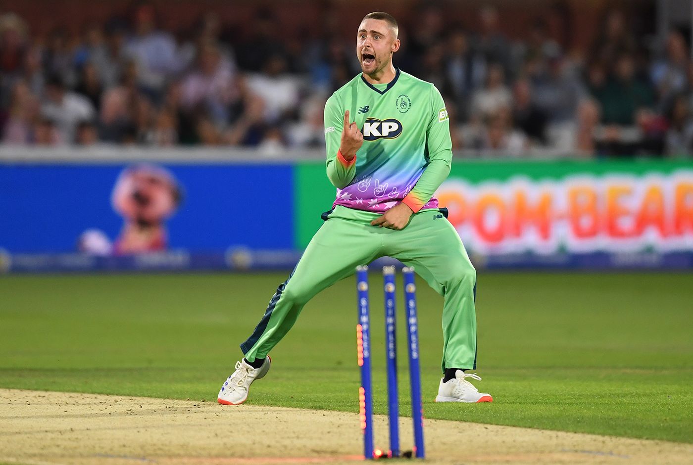 Will Jacks claimed the wicket of James Vince