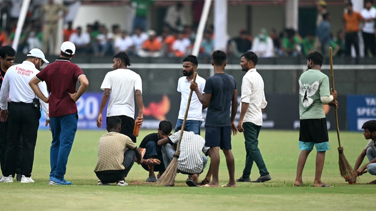 A gloomy debut for Test cricket’s newest venue in Greater Noida