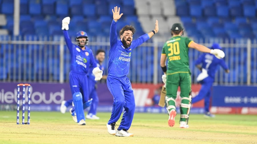 AFG vs SA 2024, AFG vs SA 1st ODI Match Report, September 18, 2024 -  Rashid's birthday five-for, Gurbaz's ton give Afghanistan series win