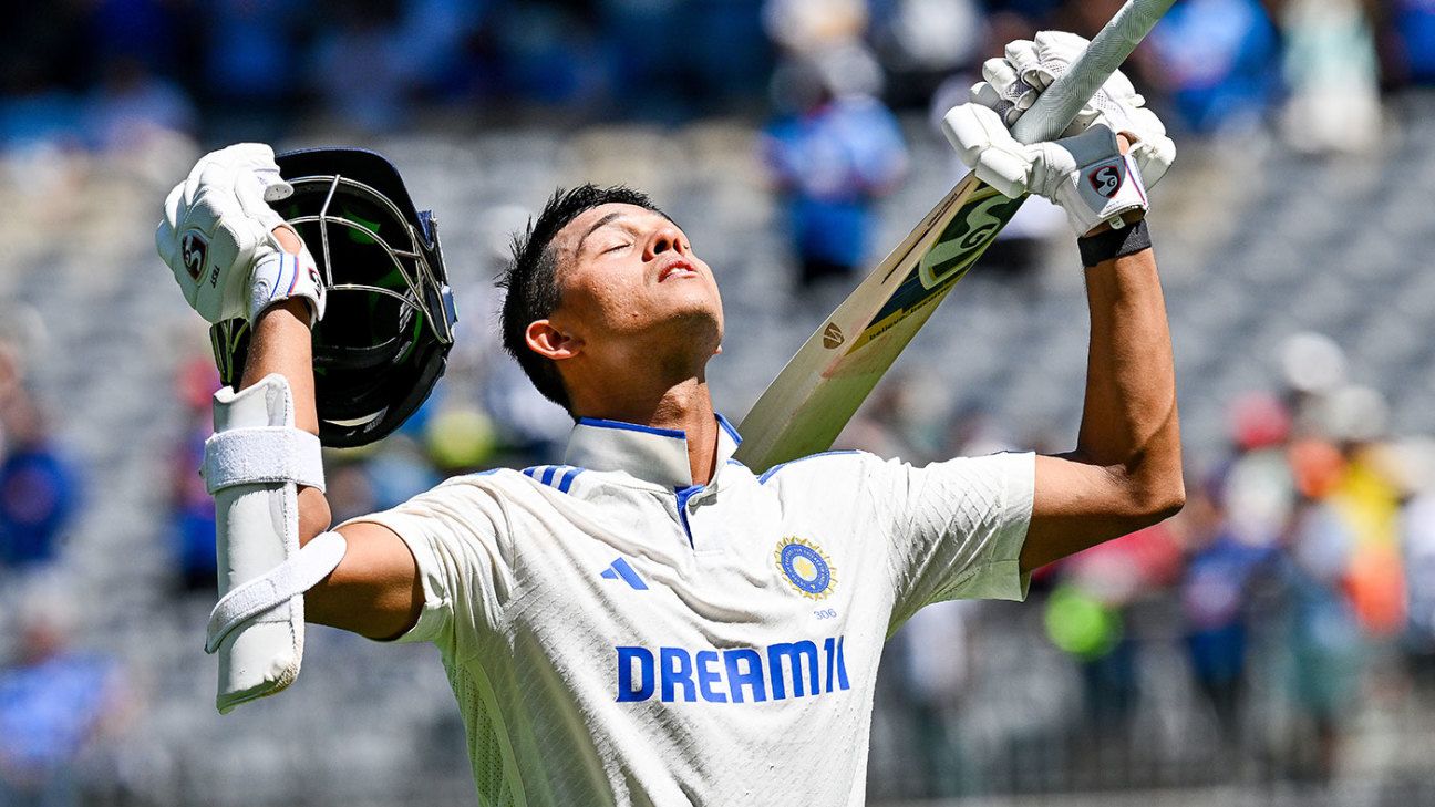 Jaiswal's century extends impressive opening stand in Australia.