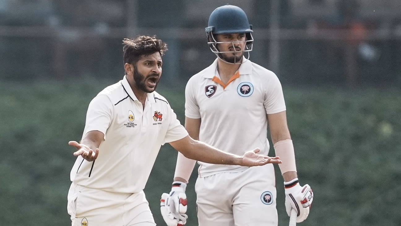 Mumbai vs Jammu and Kashmir, Ranji Trophy - Shardul Thakur on his rescue  act - 'I like batting in difficult situations' | ESPNcricinfo