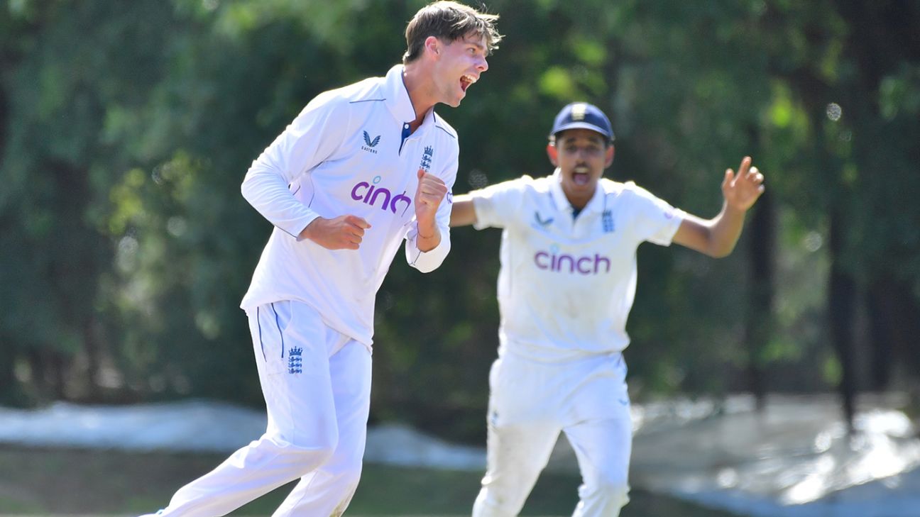 Vaughan six-for as England U19s complete 10-wicket thrashing