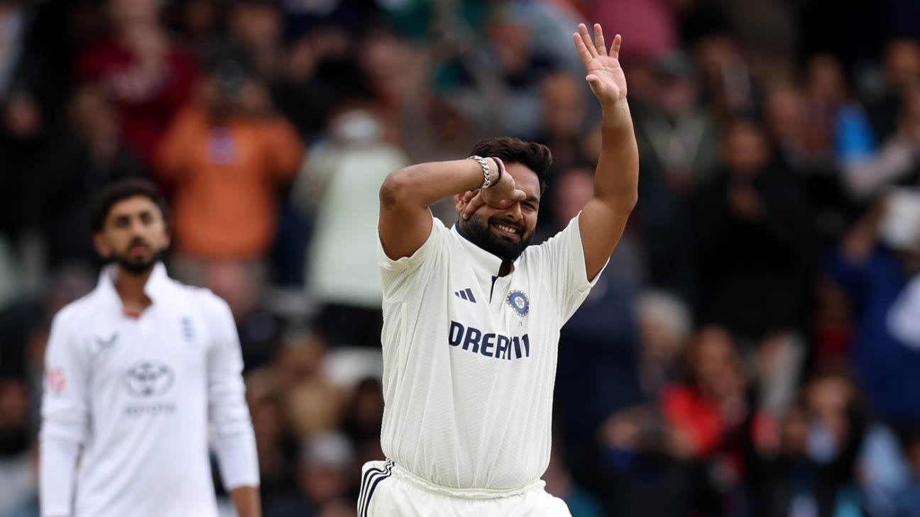 Eng vs Ind - Rishabh Pant reprimanded for showing dissent, handed one ...