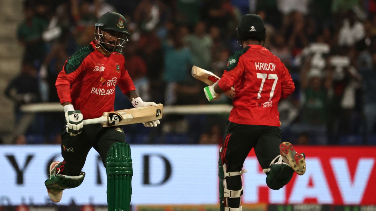 BAN vs AFG 경기 장면