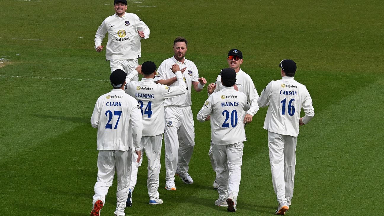 County DIV1 2026, SUS vs LEI 25th Match Match Report, May 08 – 11, 2026
