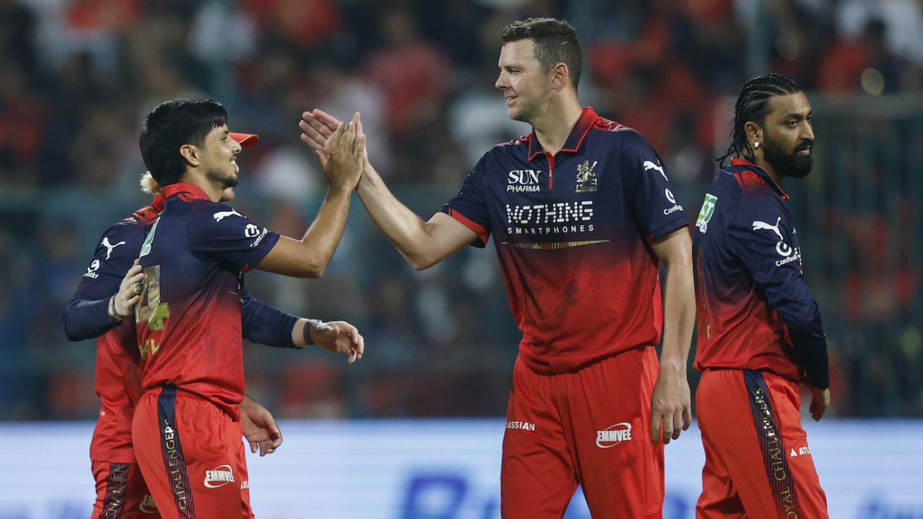 RCB top the table after bowlers help thump LSG RCB top the table after bowlers help thump LSG