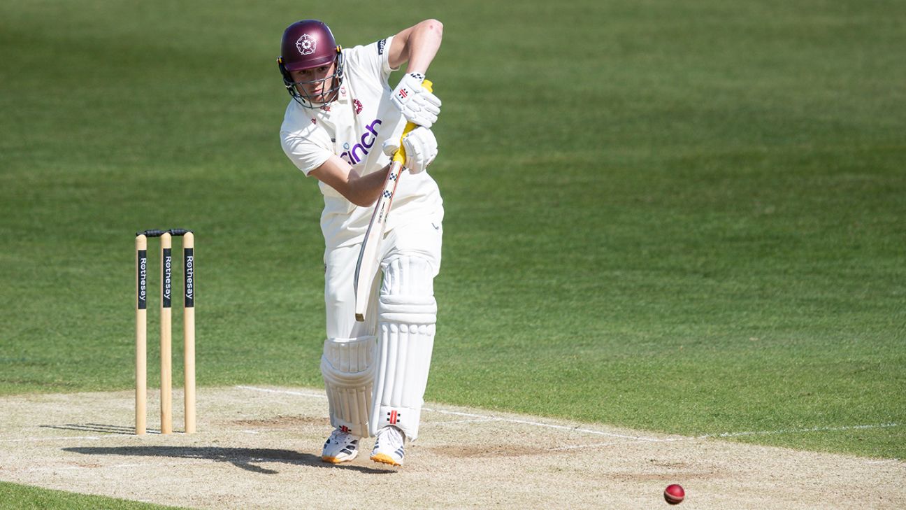 James Sales century tilts contest in Northants' favour