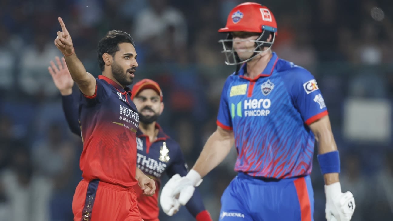 Hazlewood and Bhuvneshwar rout Delhi Capitals as RCB win by nine wickets