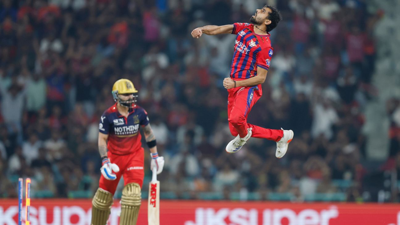 Super Giants Edge Royal Challengers by Nine Runs in Lucknow